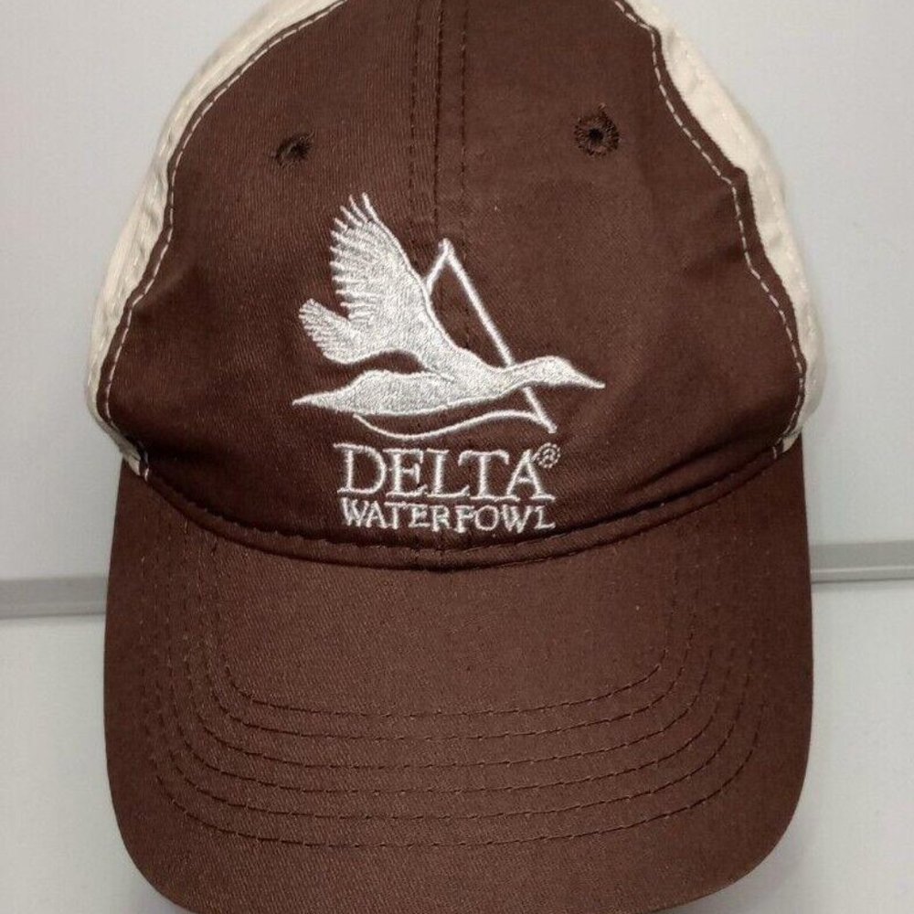 Delta Waterfowl Duck Hunters Organization Embroidered Strapback Baseball Hat Cap